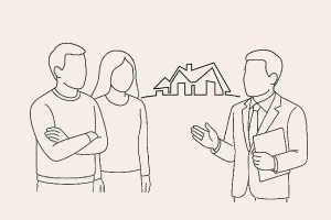 土地探しのイラスト